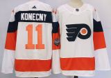 Adidas Philadelphia Flyers 11 Travis Konecny Ice Hockey Jersey White