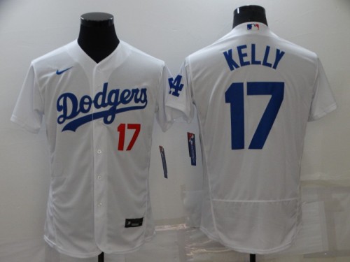 Nike Los Angeles Dodgers 17 Joe Kelly Flexbase Baseball Jersey White
