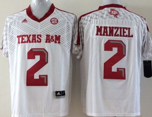 Texas A&M Aggies 2 Johnny Manziel College Football Jersey White