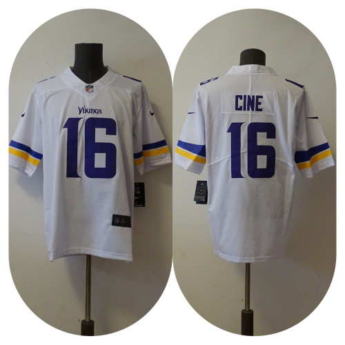 Minnesota Vikings 16 Lewis Cine Football Jersey Legend White