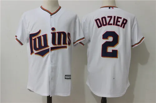 Minnesota Twins 2 Brian Dozier Baseball Jersey White Fan version