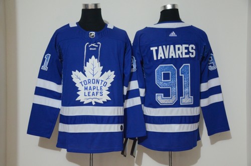 Classic Toronto Maple Leafs 91 John Tavares Ice Hockey Jersey Blue