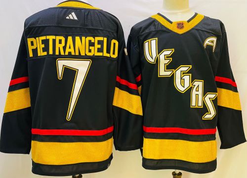 Adidas Vegas Golden Knights 7 Alex Pietrangelo Ice Hockey Jersey Black