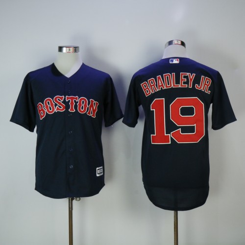 Boston Red Sox 19 Jackie Bradley Jr.Baseball Jersey Navy Blue