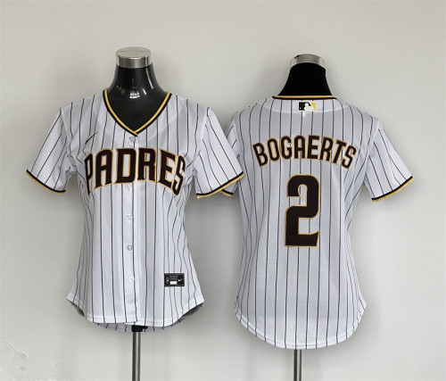 Women Nike San Diego Padres 2 Xander Bogaerts Baseball Jersey White