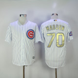 Chicago Cubs 70 Joe Maddon Baseball Jersey White Champion Fans