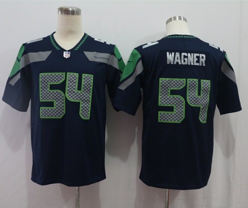 Seattle Seahawks 54 Bobby Wagner Football Jersey Legend Navy Blue