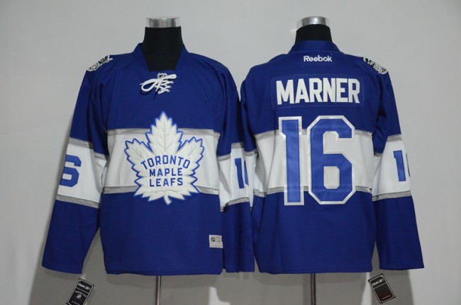 Centennial Classic 100th Toronto Maple Leafs 16 Mitch Marner Ice Hockey Jersey Blue