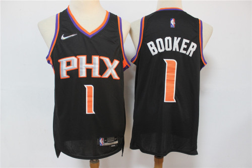 Nike Feinikesi suns 1 Devin Booker Basketball Jersey Black 75th Anniversary Edition