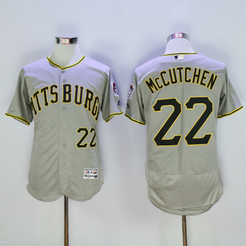 Pittsburgh Pirates 22 Andrew McCutchen Flexbase Baseball Jersey Gray