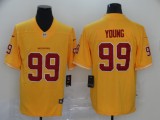 Washington Redskins 99 Chase Young Football Jersey Legend Yellow