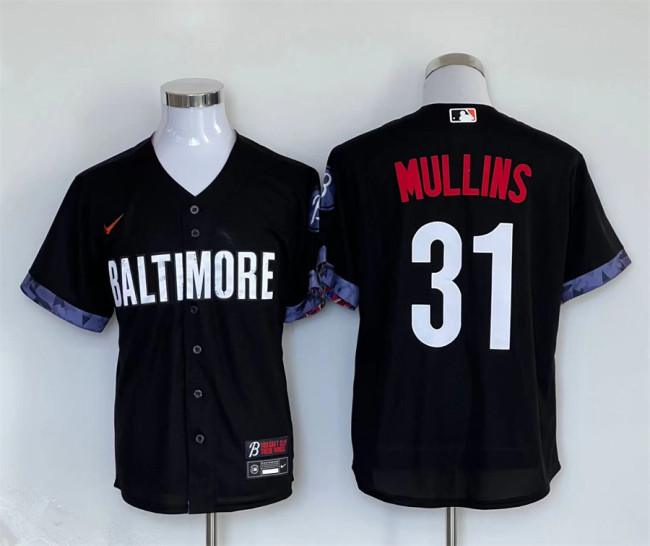 Nike Baltimore Orioles 31 Cedric Mullins Baseball Jersey Black City Edition