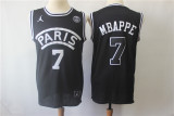 Black Paris 7 Mabppe Basketball Jersey