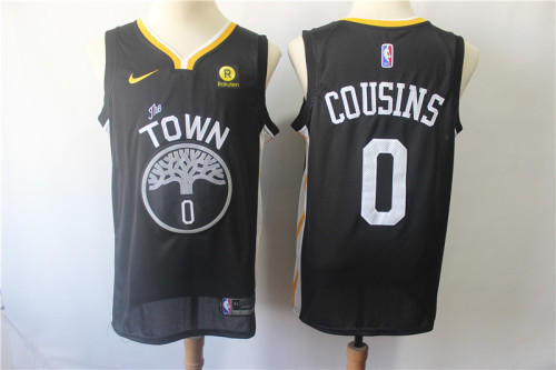 Nike Golden State Warrior 0 DeMarcus Cousins Basketball Jersey Black Fan Edition