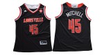 Louisville Cardinals 45 Donovan Mitchell College Basketball Jersey Black