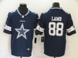 Dallas Cowboys 88 CeeDee Lamb Football Jersey Legend Navy Blue Team logo fashion