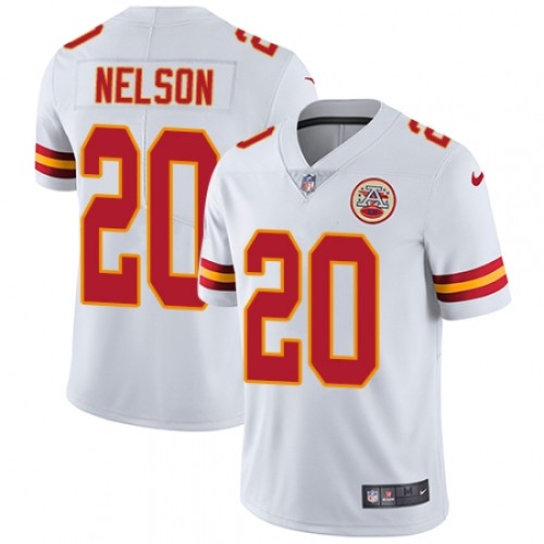 Kansas City Chiefs 20 Steven Nelson Football Jersey Legend White