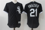 Chicago White Sox 21 Todd Frazier Baseball Jersey Black Fan version