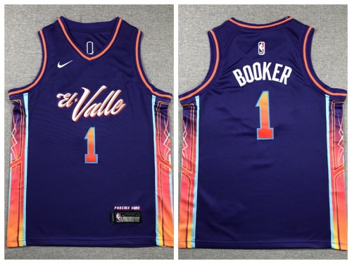 Youth Nike Feinikesi suns 1 Devin Booker Basketball Jersey Purple City Edition