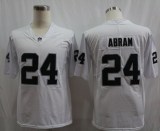 Oakland Raiders 24 Johnathan Abram Football Jersey Legend White