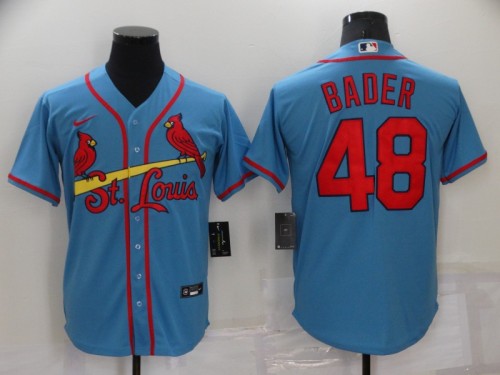 Nike St.Louis Cardinals 48 Harrison Bader Baseball Jersey Blue