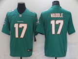 Miami Dolphins 17 Jaylen Waddle Football Jersey Legend Green