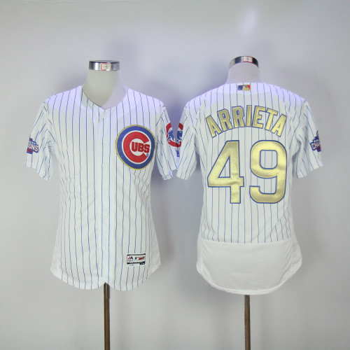 Chicago Cubs 49 Jake Arrieta Flexbase Baseball Jersey White Champion