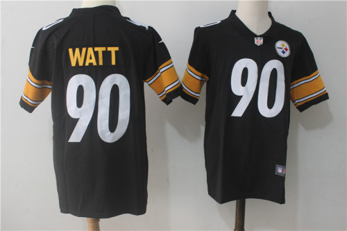 Pittsburgh Steelers 90 T.J. Watt Football Jersey Legend Black