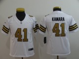 Youth New Orleans Saints 41 Alvin Kamara Football Jersey Legend White