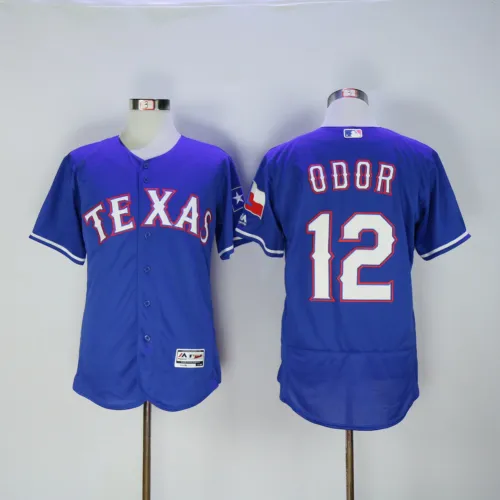 Texas Rangers 12 Rougned Odor Flexbase Baseball Jersey Blue