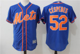 New York Mets 52 Yoenis Céspedes baseball Jersey Blue Fans version