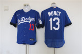 Nike Los Angeles Dodgers  13 Max Muncy Flexbase Baseball Jersey Blue City Edition