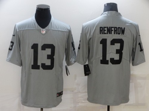 Oakland Raiders 13 Hunter Renfrow Football Jersey Legendary Gray