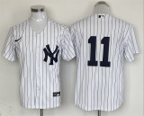 Nke New York Yankees 11 Anthony Volpe Baseball Jersey White