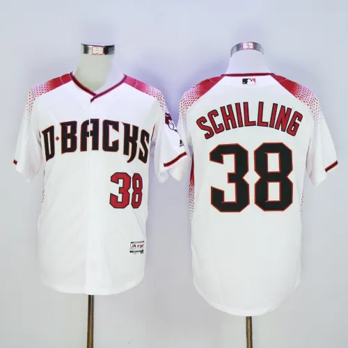 Arizona Diamondbacks 38 Curt Schilling Baseball Jersey White