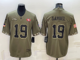 San Francisco 49ers 19 Deebo Samuel Football Jersey salute