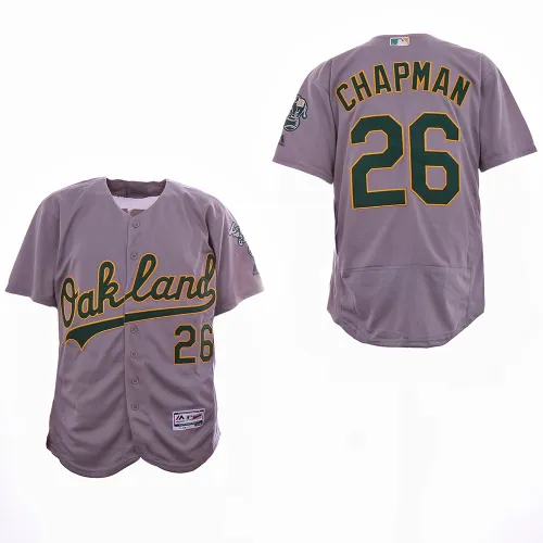 Oakland Athletics 26 Matt Chapman Flexbase Baseball Jersey Gray