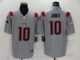 New England Patriots 10 Mac Jones Football Jersey Legend Gray