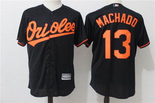 Baltimore Orioles 13 Manny Machado Baseball Jersey Black