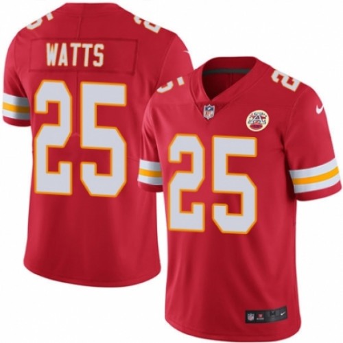 Kansas City Chiefs 25 Armani Watts Football Jersey Legend Red