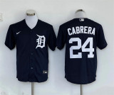 Nike Detroit Tigers 24 Miguel Cabrera Baseball Jersey Navy Blue