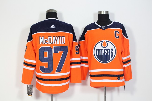 Adidas Classic Edmonton Oilers 97 Connor McDavid Ice Hockey Jersey Orange