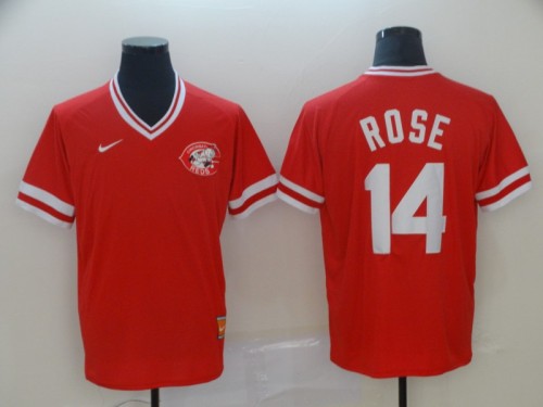 Nike Cincinnati Reds 14 Pete Rose Baseball Jersey Red retro