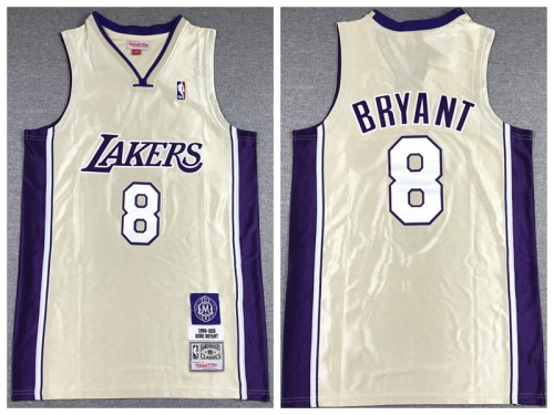 Los Angeles Lakers 8 Kobe Bryant  Basketball Jersey Hall of fame gold