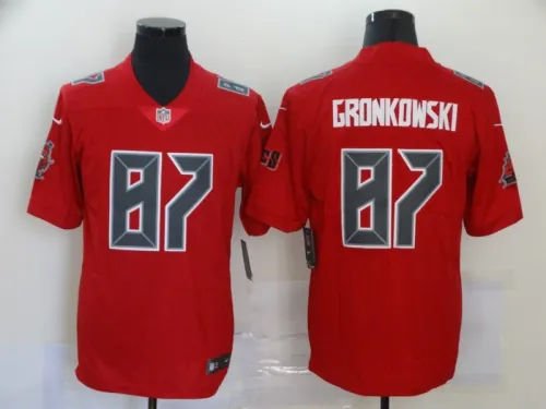 Tampa Bay Buccaneers 87 Rob Gronkowski Football Jersey Legend Red