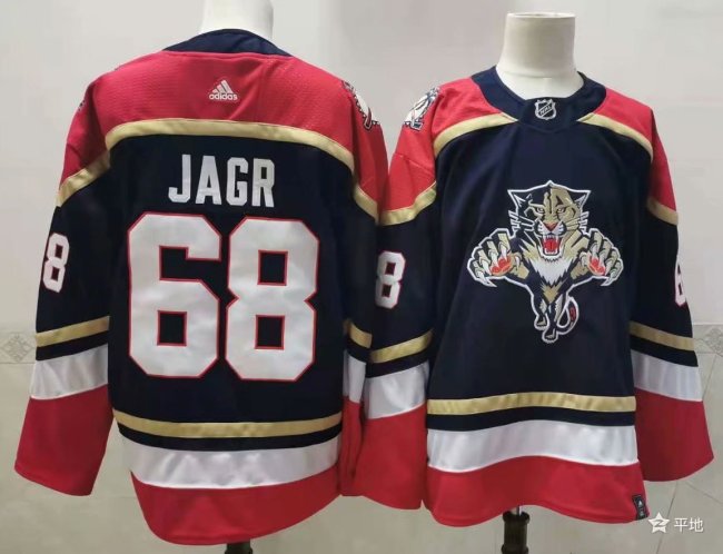 Adidas Florida Panthers 68 Jaromir Jagr Ice Hockey Jersey Black