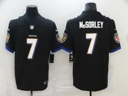 Baltimore Ravens 7 Trace McSorley Football Jersey Limited Black
