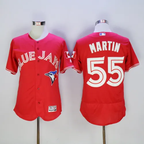 Toronto Blue Jays 55 Russell Martin Flexbase Baseball Jersey Red