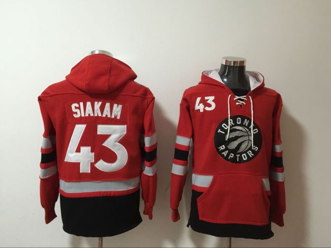 Toronto Raptors 43 Pascal Siakam Hoodies Basketball Jersey Red