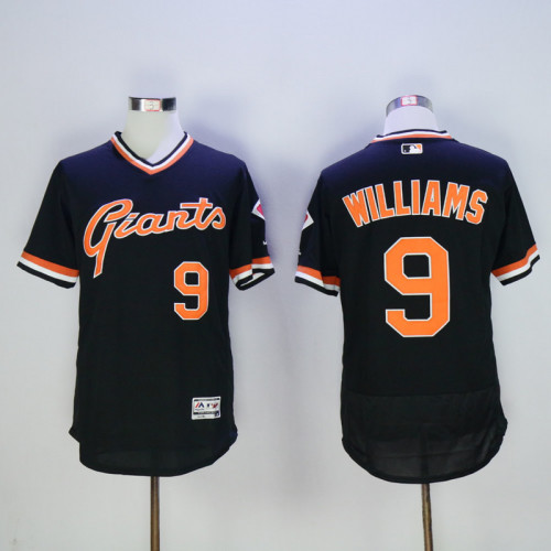 San Francisco Giants 9 Matt Williams Flexbase Baseball Jersey Black
